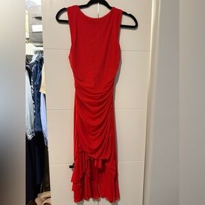 Elegant Red Sleeveless Dress